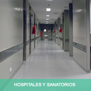 Pisos y recumbrimientos para Hospitales y sanatorios